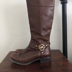 Michael Kors knee high leather boots
